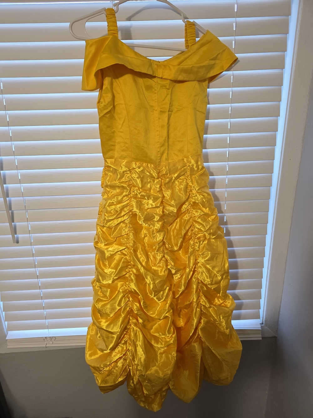 Girls Yellow Ruffled Party Dress